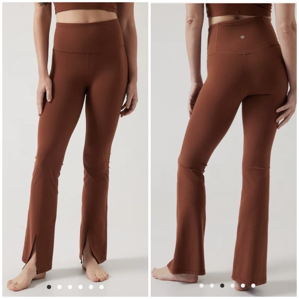 Athleta Elation Split Flare Pant In Ancient Mahogany Size M